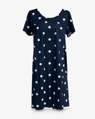 Casual Polka Dot Midi Dress