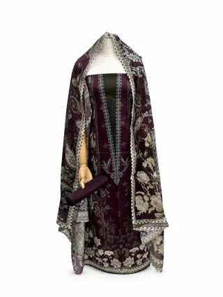 Zam Zam Plum Paisley Column