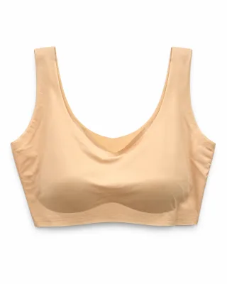 Scoop-Neck Pullover Bra with Wide Straps