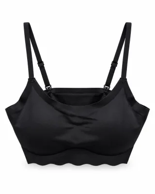Scoop-Neck Bra with Adjustable Straps