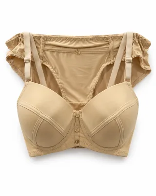 Front-Fastening Bra and Briefs Set