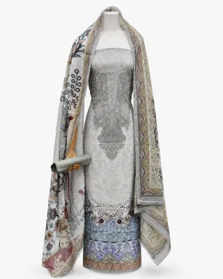 Zam Zam Gray Sage Medallion