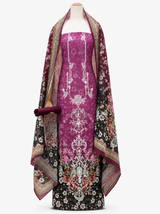 Zam Zam Cherry Blossom Dark Dupatta