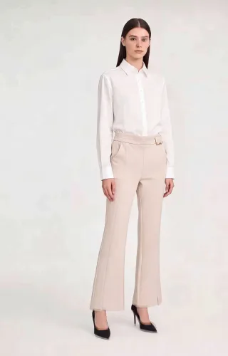 Trend Beige Flare Trousers