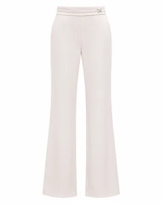 Premium Apricot Cream Flare Trousers
