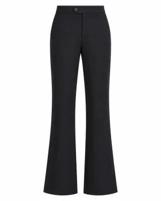 Stylish Midnight Black Tailored Trousers