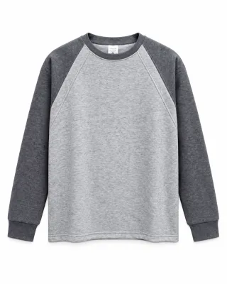 Men's Color-Block Raglan Crewneck Sweatshirt - Style 9129
