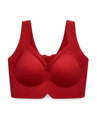 Women's Bright Red Bra & Panty Set - Style SL11