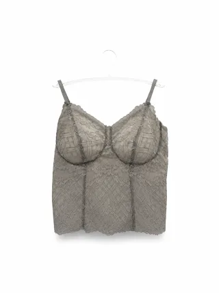 Women's Lace Bustier Camisole - Style 6112