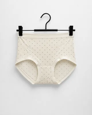 Women's Cream with polka dots Underwear