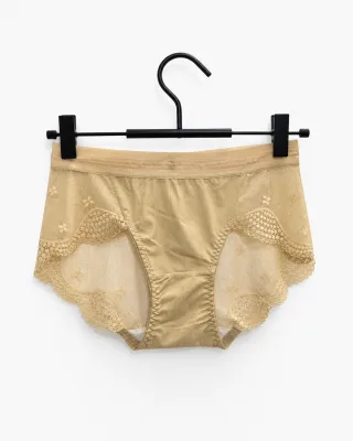 Women's Lace-Panel Mid-Rise Briefs - Style 8271