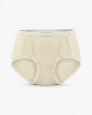 Women's Lace-Trim Comfort Briefs - Style 2133