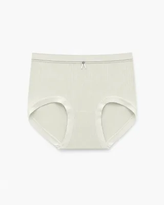 Women's Bow-Detail Ribbed High-Waist Briefs - Style 6621