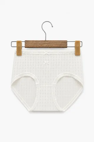 Women's Lace-Panel Printed Briefs - Style 5171