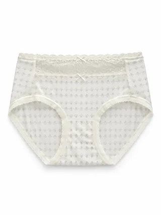 Women's Lace-Panel Printed Briefs - Style 5171