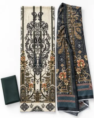 Zam Zam Ivory Damask Column
