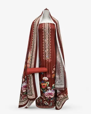 Zam Zam Rust Lotus Scroll