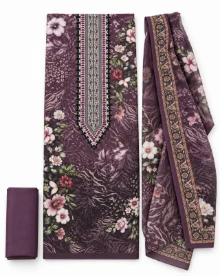 Zam Zam Plum Feather Panel