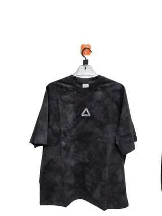 Men's Black Tie-Dye Raglan Sleeve T-Shirt