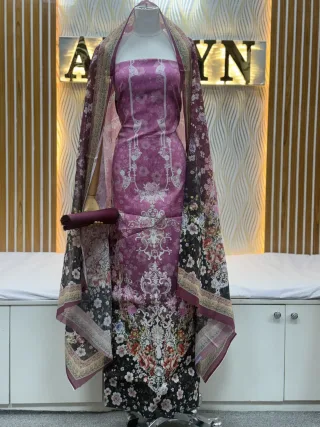 Zam Zam Cherry Blossom Dark Dupatta