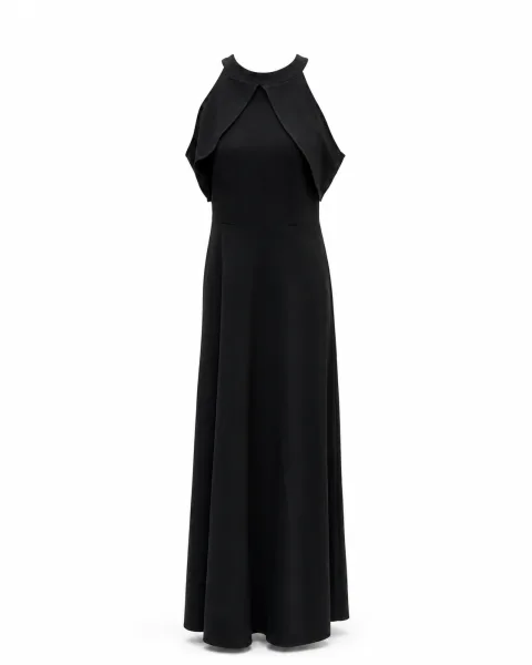 Halter Neck A-Line Gown