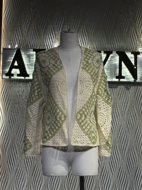 Crochet Open Cardigan - alternate view