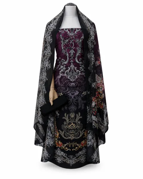 Zam Zam Plum Damask Palace