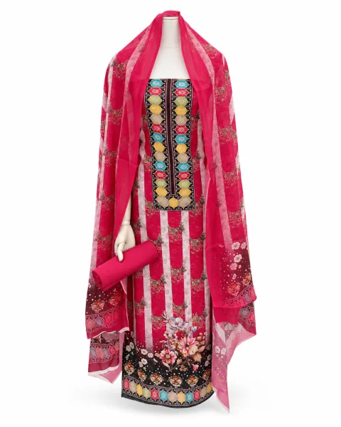 Zam Zam Fuchsia Fiesta Stripe - alternate view
