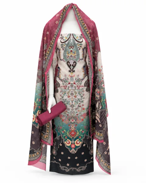 Zam Zam Ivory Paisley Retreat - alternate view
