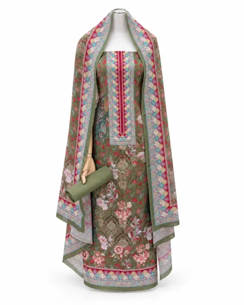 Zam Zam Olive Scalloped Charm - বিকল্প ছবি
