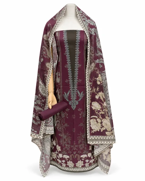 Zam Zam Plum Paisley Column - বিকল্প ছবি