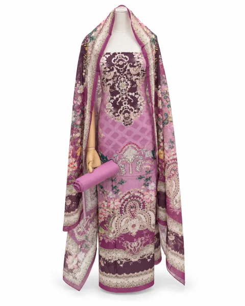 Zam Zam Lilac Damask Melody - বিকল্প ছবি