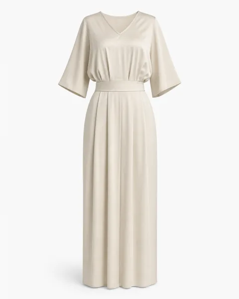 Kimono Sleeve V-Neck Maxi - alternate view