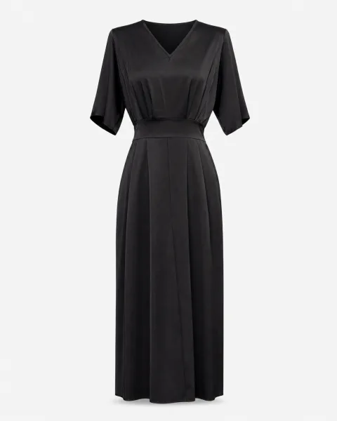 Kimono Sleeve V-Neck Maxi