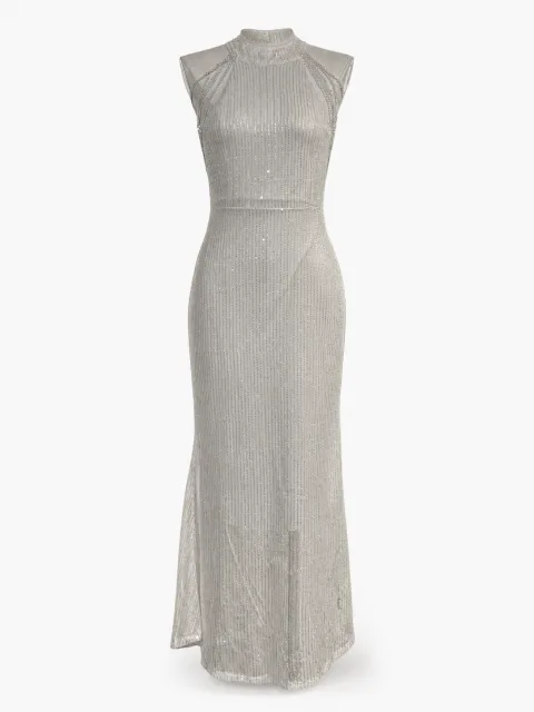 Halter Sequin Bodycon Gown