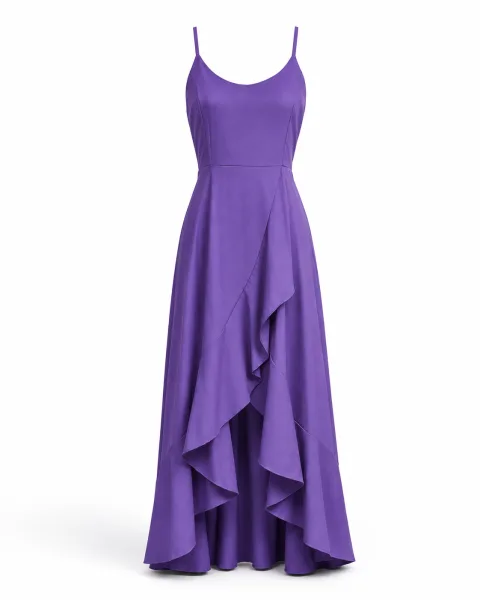 Spaghetti Ruffle Hem Maxi - বিকল্প ছবি