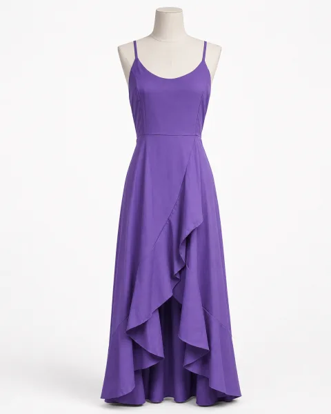 Spaghetti Ruffle Hem Maxi - alternate view