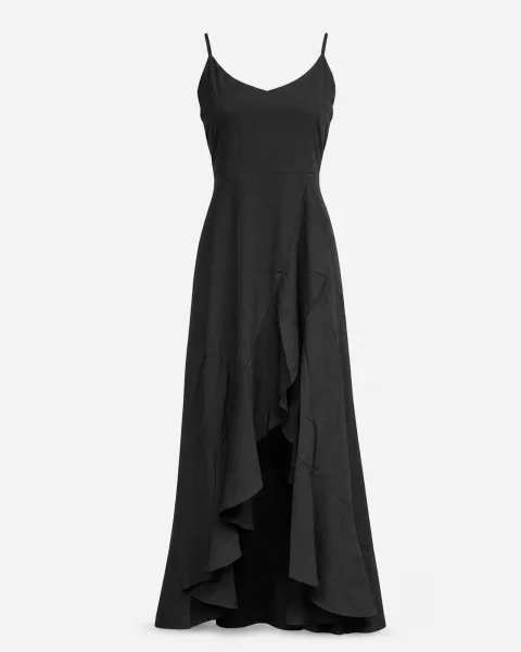 Spaghetti Ruffle Hem Maxi