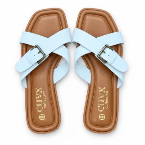 Buckle Strap Flat Sandals - বিকল্প ছবি
