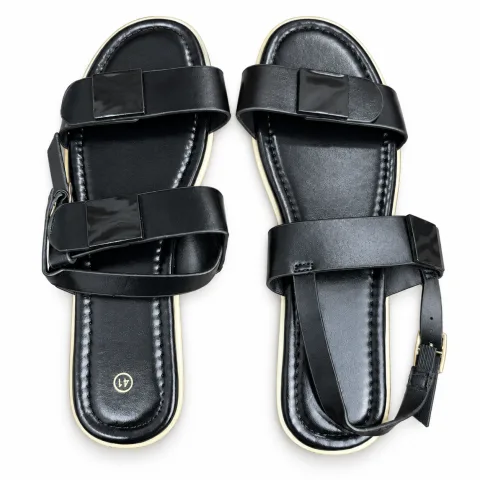 Double-Band Buckle Ankle-Strap Sandals - বিকল্প ছবি