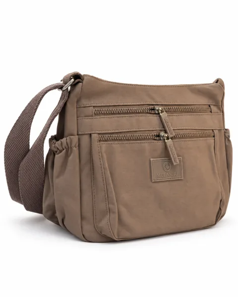 Nylon Multi-Pocket Crossbody