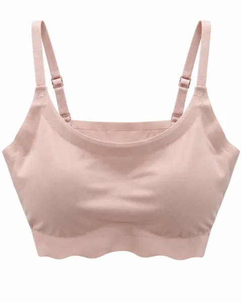 Scoop-Neck Bralette with Adjustable Straps - বিকল্প ছবি