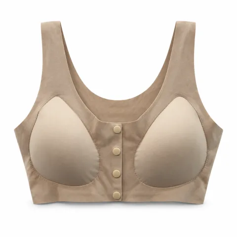 Front-Fastening Bra with Wide Straps