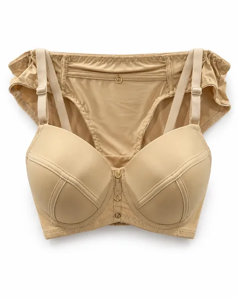 Front-Fastening Bra and Briefs Set