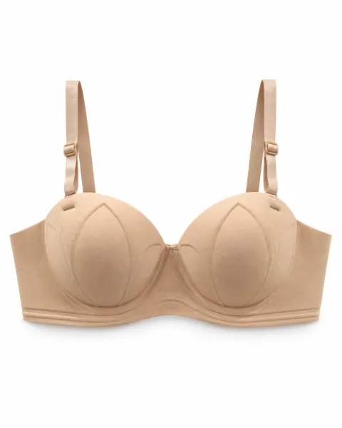 Women's Panelled Molded-Cup Bra