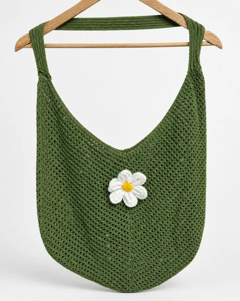 Woven Cutout Beach Bag - alternate view
