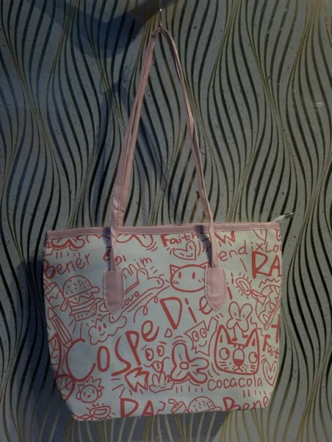 Graffiti Canvas Tote