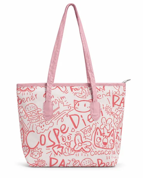 Graffiti Canvas Tote