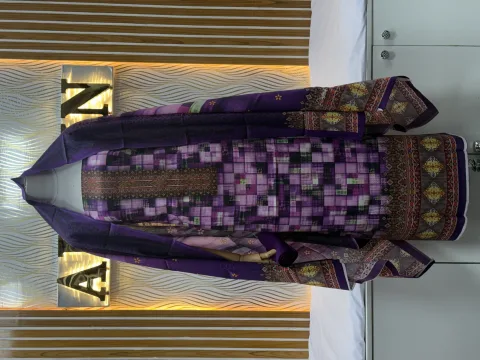Zam Zam Mosaic Checkered Ethnic Border - alternate view