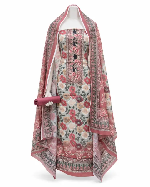 Zam Zam Coral Poppy Floral Panel - বিকল্প ছবি